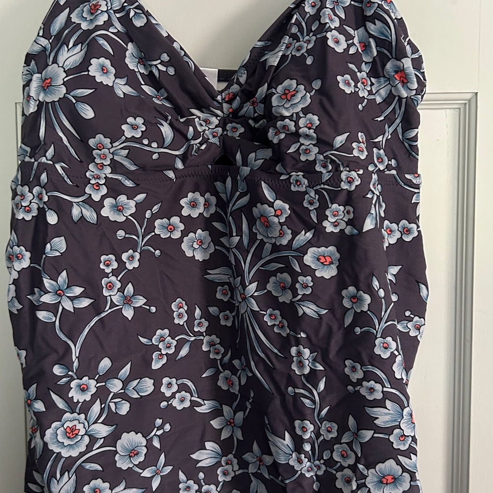 Motherhood Maternity Floral Bikini - Black and White